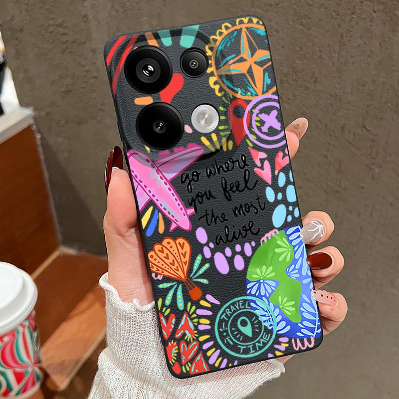 

Чехол с мультяшным узором «Огненный шар» для Xiaomi 14T 13T 11T Pro, силиконовая крышка с текстурой кожи Funda для Redmi Note 14 13 Pro 4G 5G 12 11 Redmi Note 14 5G чёрный