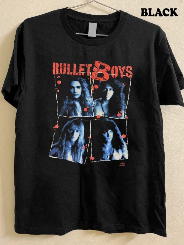 BULLET BOYS rock band classic cotton black tee QT6209 Unisex T-Shirt XL