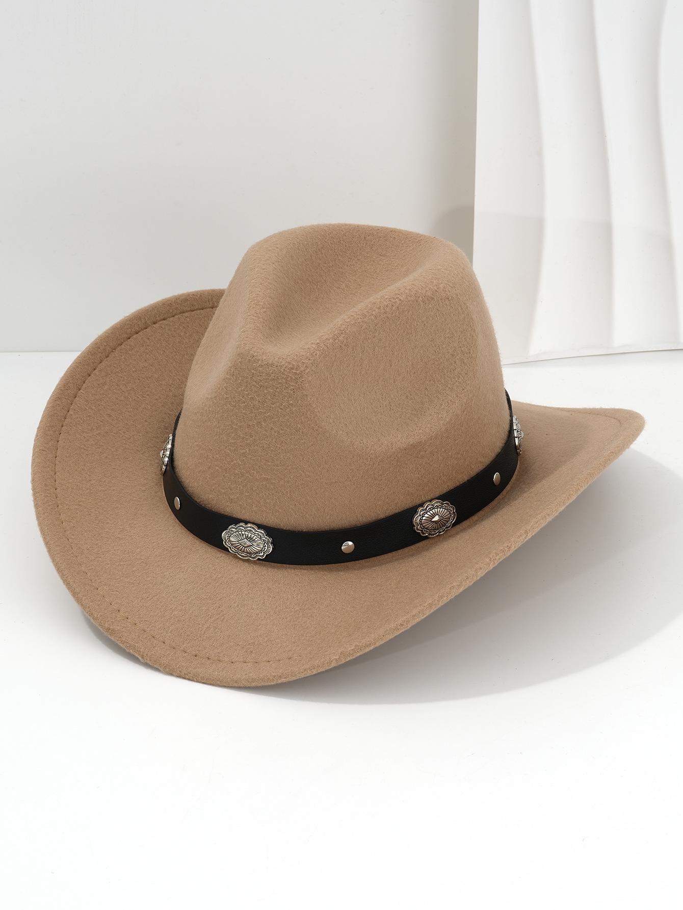 

Унисекс джинсовая шляпа с 3D цветочными заклепками и пряжкой - Идеально подходит для вечеринок M (56-58cm) хаки