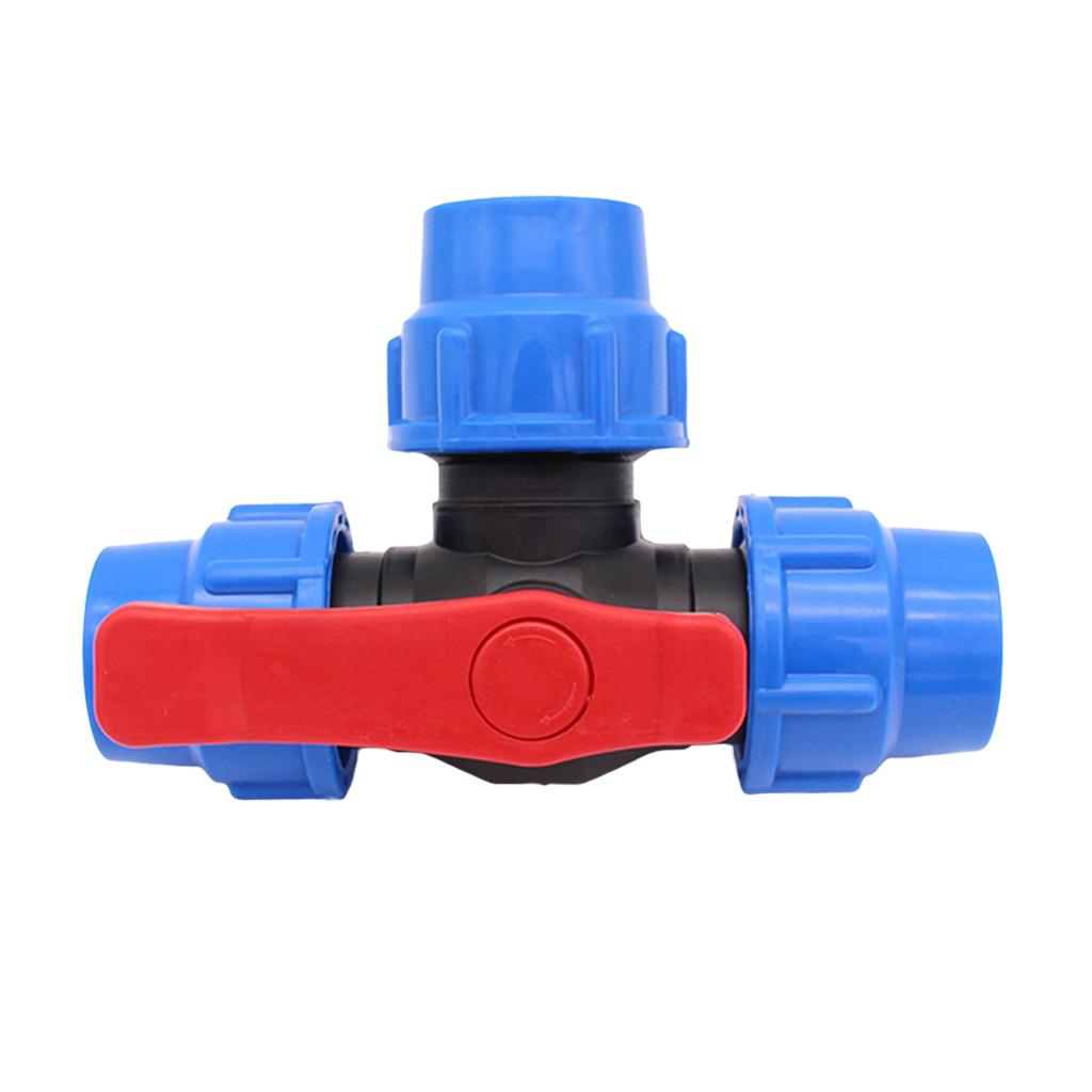 3-Way Diverter for Valve for T Shape Adapter Ball for Valve Shut Off Ball for Valve Hose Fitting Tee Connector Easy Inst