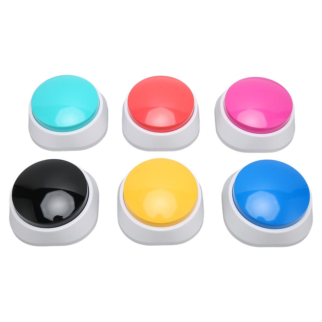 6pcs Dog Record Button Professional 30 Second Record Custom Communication Pet Training Buzzer for