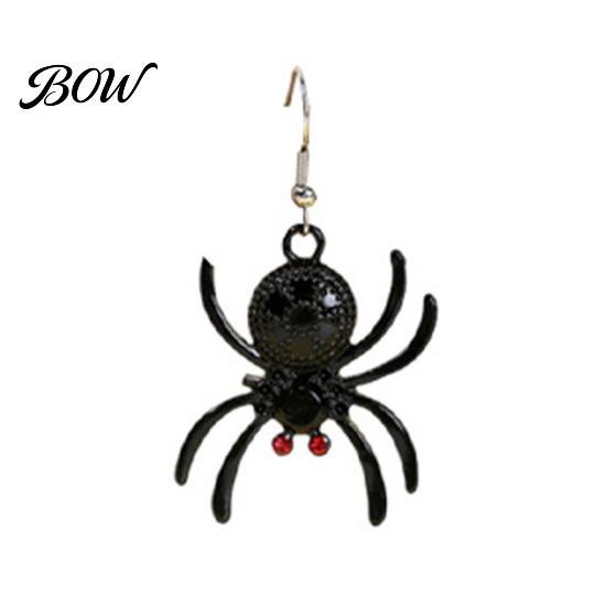 Stylish Gothic Jewelry for Parties 1 Pair Halloween Earrings Women, Skeleton Spider Pumpkin Statement Ghost Bat Dangle Earrings, Accessories Detailed