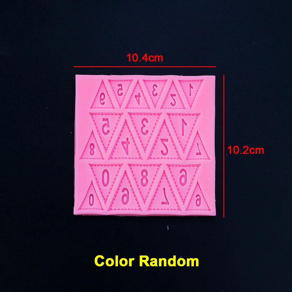 Silicone World 3D Letter Number Silicone Mold Cake Flipping Sugar Chocolate Cake Mold Baking Tools Alphanumeric Resin Molds