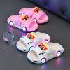Cartoon Slipper Fashion Versatile Light Up Girl Shoes Cute Car Anti Slip Kid Slippers Classic Light Boy Shoe Casual Home Sandal
