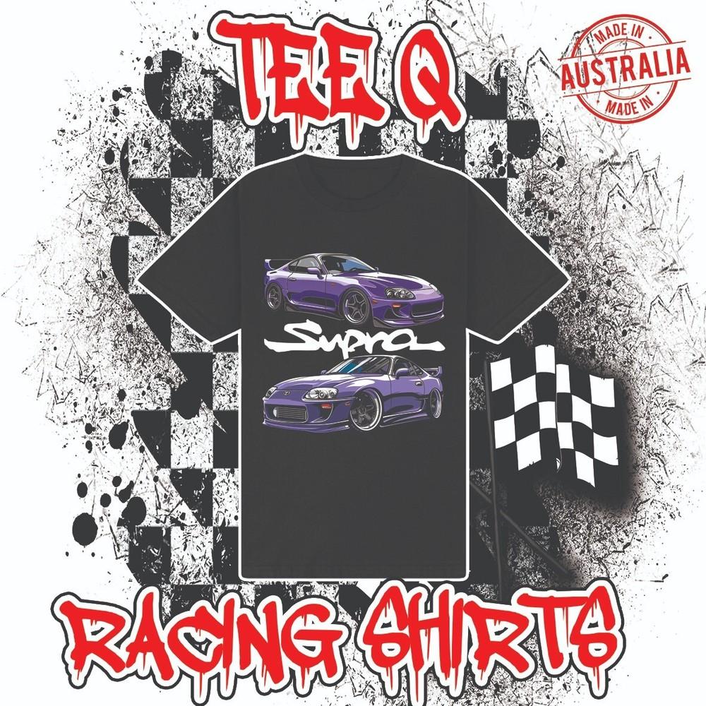 Toyota Supra MK4 2JZ Turbo Japan ~ Premium Black Gildan Cotton Tee Drift JDM Unisex T-Shirt S