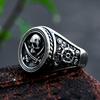 BEIER 2022 Nouvelle Mode Punk Navigation Pirates Bague Crâne Bague Homme Cool Biker Hip Hop Films Bijoux Vente en Gros