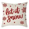 Christmas Throw Pillowcase Home Nordic Holiday Decoration Linen Super Soft Short Plush Sofa Pillowcase