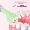 Three-Sided U-Shaped Toothbrush with Soft Bristles & Tongue Scraper, Macaron Colors.