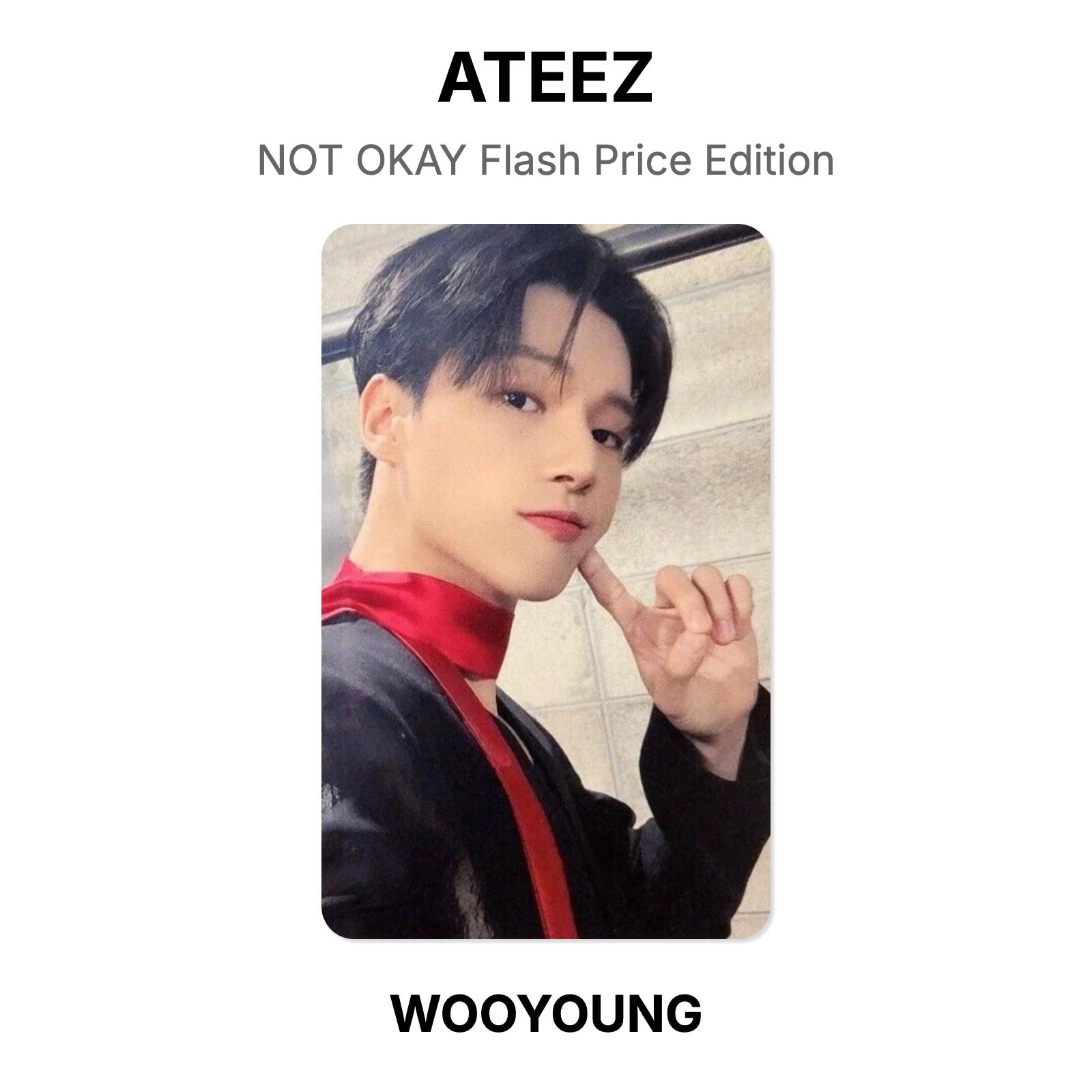 ATEEZ NOT OKAY Flash Price Edition Official Photocard WOOYOUNG