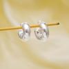 Chic C-Shaped Gold & Silver Earrings for Women - Versatile, Stylish Ear Studs with Light Luxury for European & American Styles