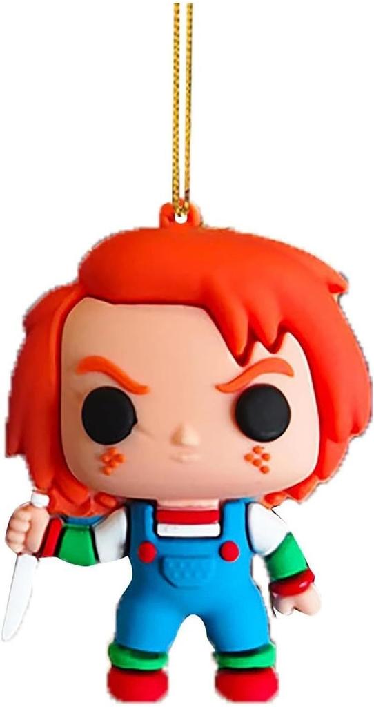 Halloween Themed Acrylic Chucky Doll Pendant Cartoon Style Home And Car Decor