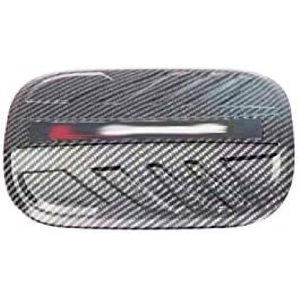 /ABS Carbon Fiber Style Auto Fuel Filler Door Cover Gas Tank Cap Decoration Cover Trim for Hyundai Santa Fe IX45 2019-2020