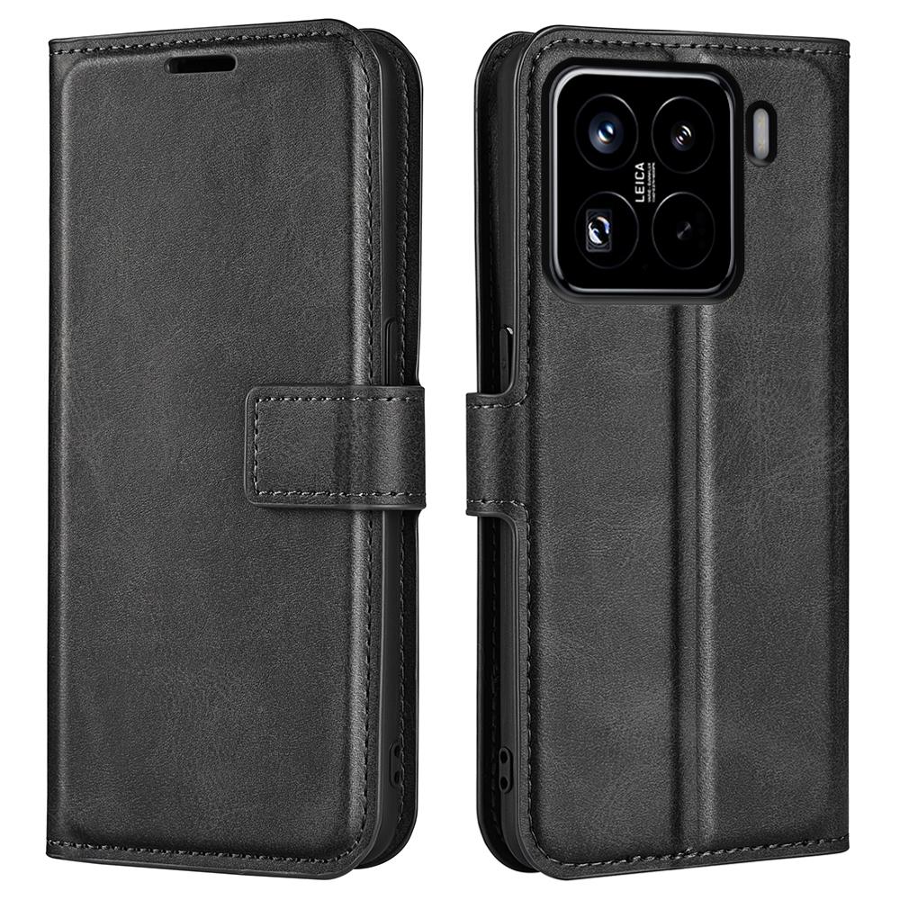 For Xiaomi 15 Pro Stand Case Anti-Scratch Calf Texture Leather Phone Cover