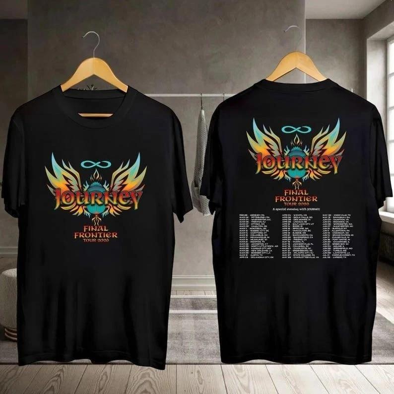 Journey Final Frontier Tour 2026 TShirt Journey Band Shirt Unisex T-Shirt XL