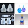 Bottle Resin Mold Storage Bottle and Stopper Resin Mold Jars Silicone Epoxy Mold for DIY Perfume Liquid Container Crafts
