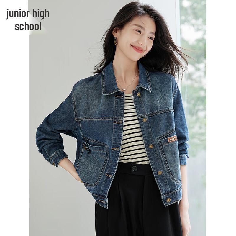 

Женская джинсовая куртка в стиле ретро с лацканами S143U5005 M