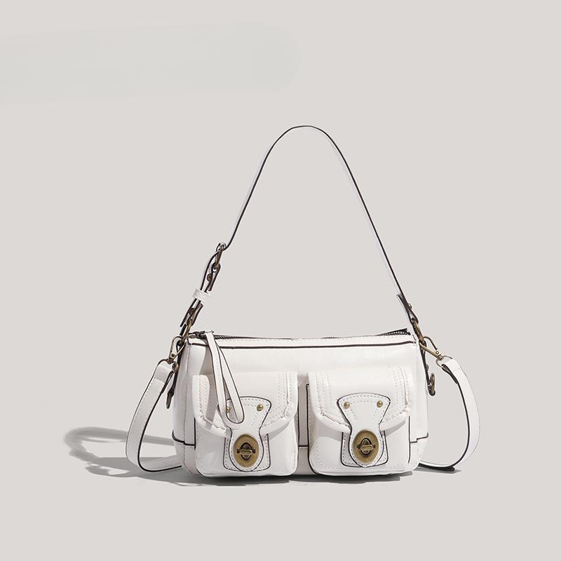 Bag Underarm Bag Niche Retro Shoulder Bag Autumn and Winter Motorcycle Bag Texture Fashionable Versatile Crossbody Bag