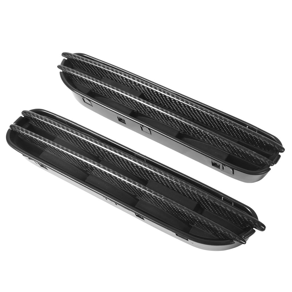 2ks bočních větracích otvorů Mřížka z uhlíkových vláken pro M Style Gloss Black Náhrada za E60 M5