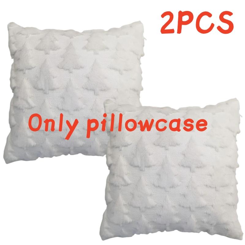 45X45Cm Christmas Tree Plush Pattern Pillow Cases Merry Christmas Decor For Home Xmas Gifts New Year Sofa Decor Navidad