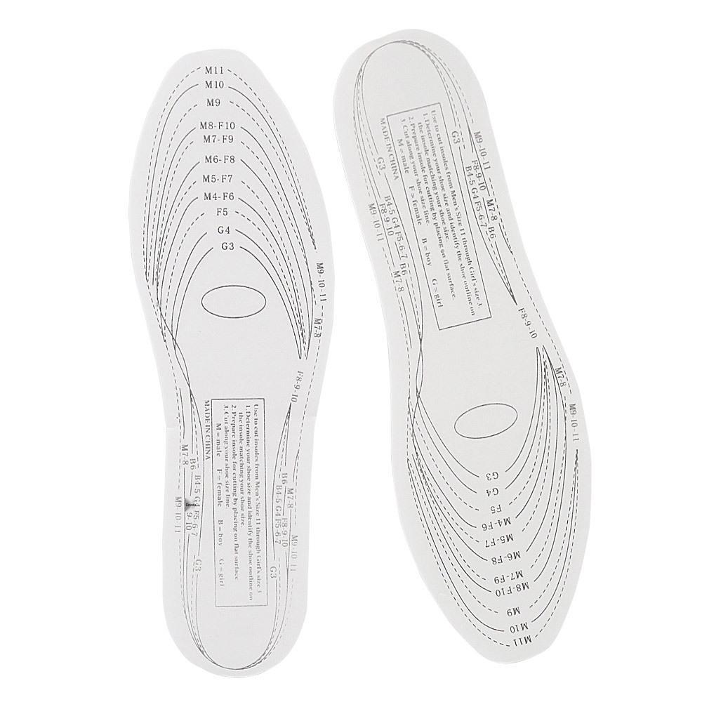 

Breathable Comfort Insoles for Unisex Military Training & Sports Shoes One Size білий