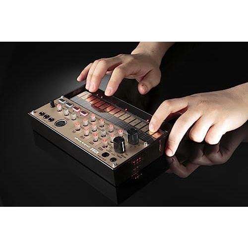 KORG volca keys Analog Synthesizer: Polyphonic Playback, 16-Step Sequencer, Battery-Powered, Built-in Speaker, Headphone Compatible, Compact Size for