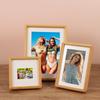 Fashion 6/7/8 Inch Black Walnut Photo Frame Real Wooden Handmade Mortise Tenon Photo Frame Simple Picture Frame