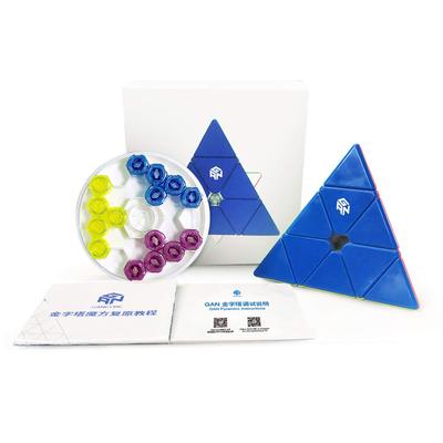 GAN Pyraminx Cube, GAN Pyraminx, 60 Magnets, UV Coated, Stickerless (GES+ Included Version)