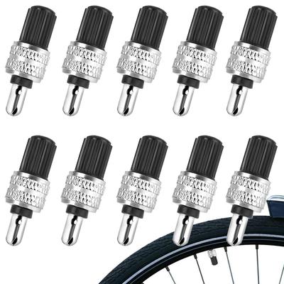 TBDBNR Bicycle Air Long Lasting Valve Set of 10 Valve Core Valve Conversion English Style Easy To Replace For Bicycles No Bug Rubber Required Light