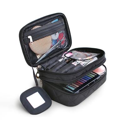 Double-Layer Multifunctional Waterproof Cosmetic Bag Large Capacity Outdoor Travel Ladies Makeup Storage Bag