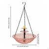 Solar Bird Bath Water Feature Cascading Stream Hanging No Wiring