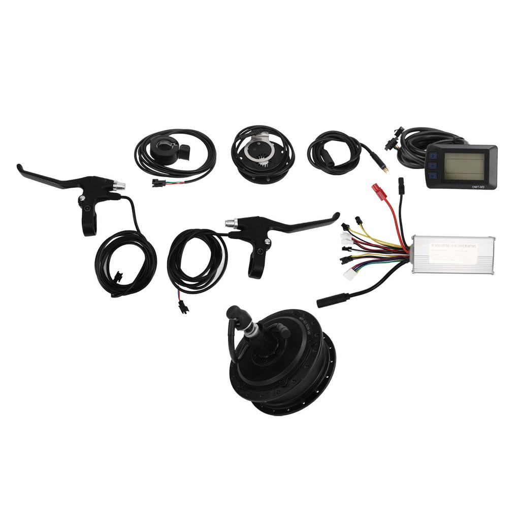 Electric Bike Conversion Kit 48V 500W Rear Drive Hub Motor M3 Display Meter Wheel Kit for Mountain Bikes