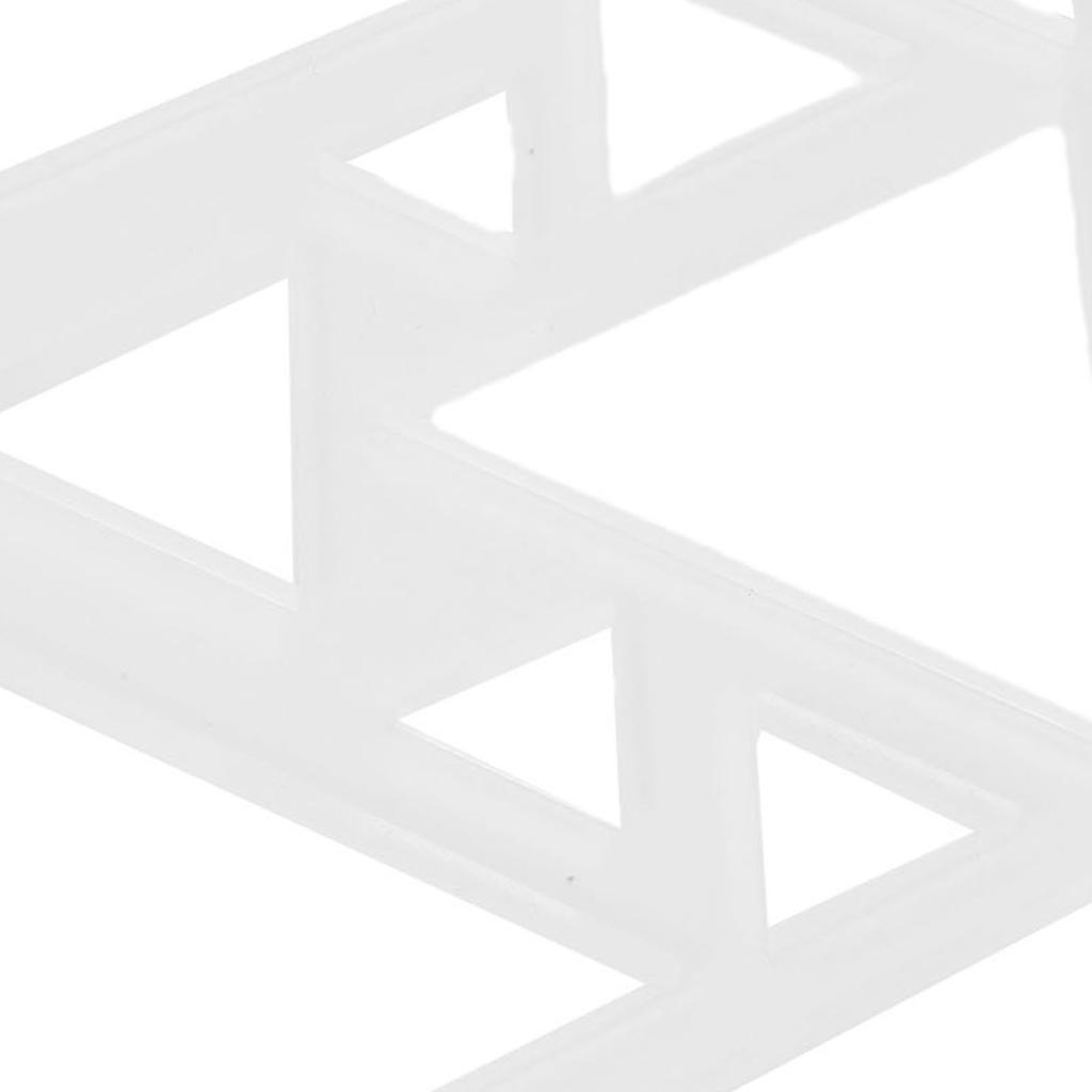 Router Inlay Decorative Template Transparent Acrylic Router Stencil with Ruler Scale for DIY Woodworking Triangular 12 in 1