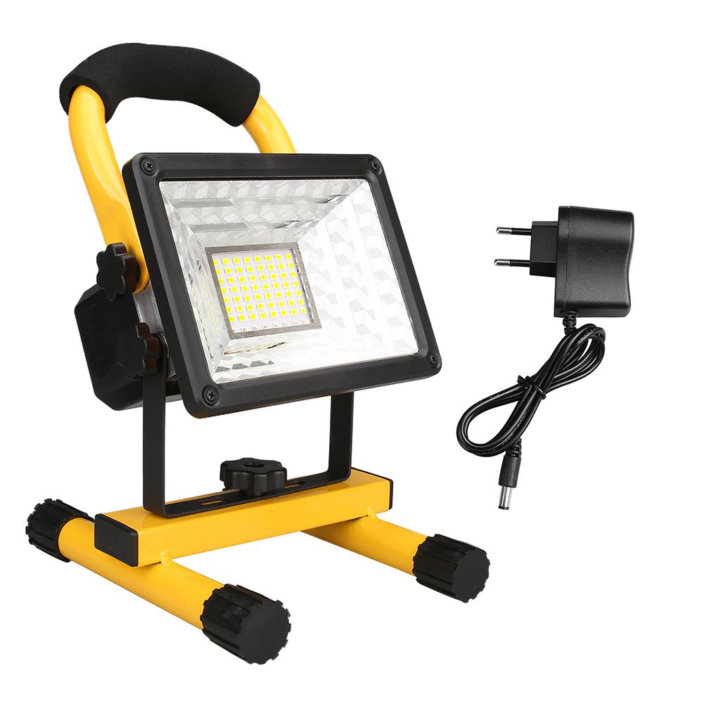 LED Portable Work Light Waterproof Rechargeable Spotlight for Outdoor Hiking Camping Searchlight Garage Emergency Floodlight