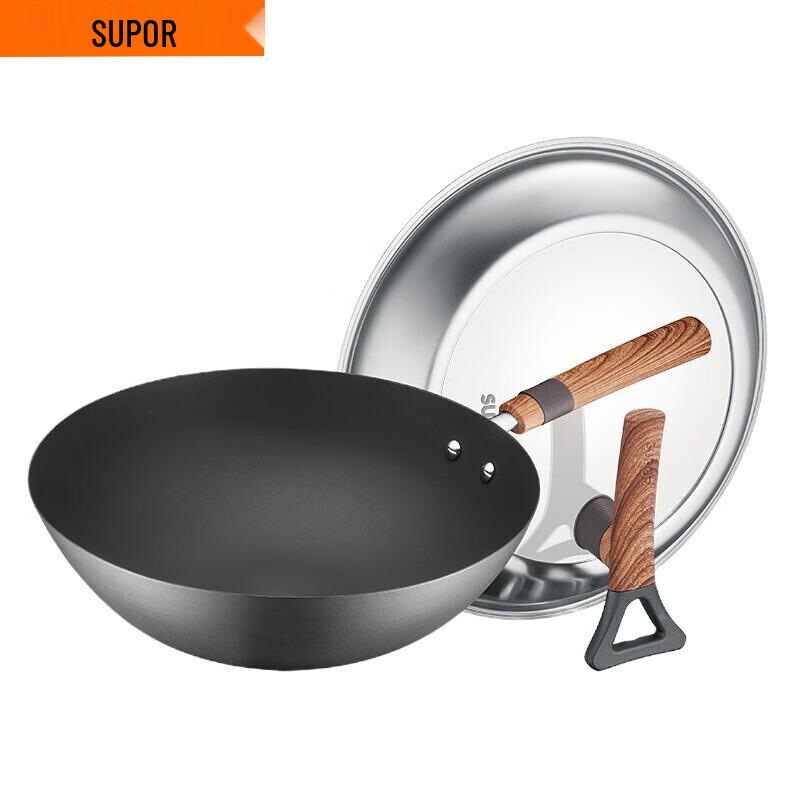 Supor True Non-Stick Iron Wok 32cm