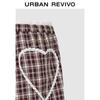 UR2026 Women's Casual Plaid Wide-Leg Pants