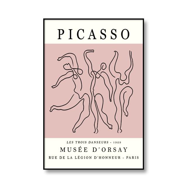 Picasso The Peace Dove Linjeteckning Klassisk konstaffisch och tryck Canvasmålning Väggbilder för vardagsrum Modern heminredning