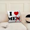 Funny Pin I Love Me EMO Boys Music cushion cover Pillow Cover Decoration Room Home Sofa living Office Car Nordic Simplicity