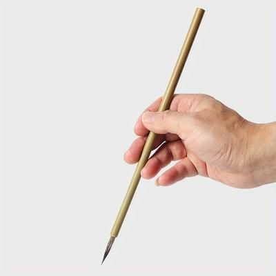 1 Stück glasierter Farbhakenstift, Hakenlinien-Pinsel, Keramikmalpinsel, Hasenhaar-Pinselstift
