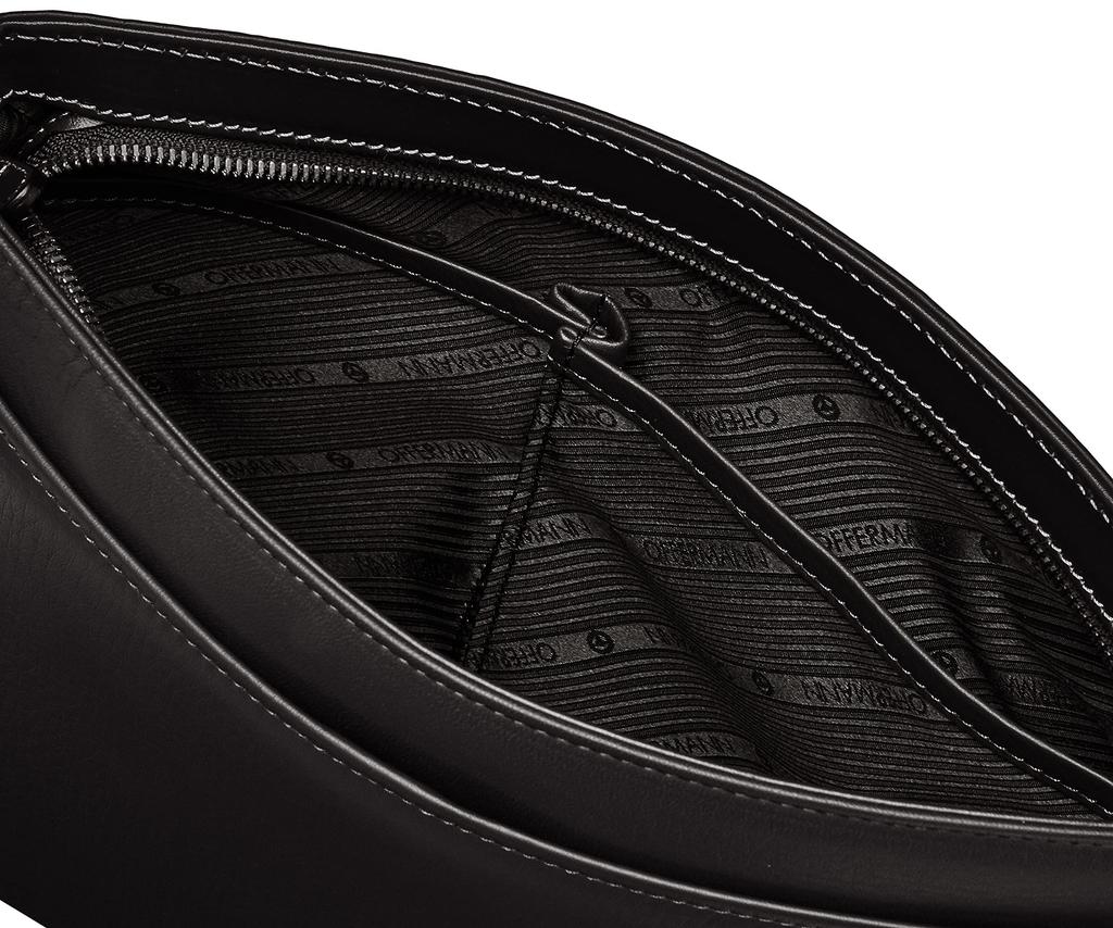 Offerman Shoulder Bag Clutch Bag Genuine Leather Zafira 76567 Black 2-way Men's