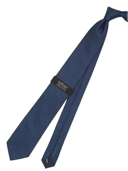Takakyu Regular Free Size Japanese-Made Wool-Like Tie, 8.0cm Wide, Blue, 110305173200323,