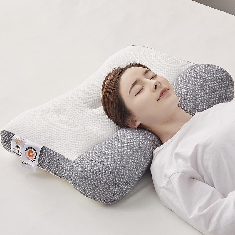 Comfortable Pillow To Protect The Cervical Spine and Help Sleep Home Rectangular Adult Knitted Pillow