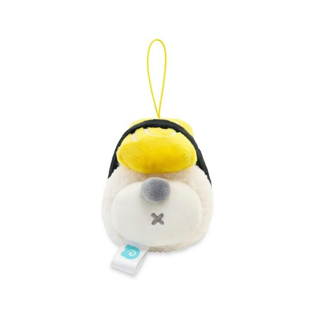 IRISRAIN ANIROLLZ Plush Toy Strap, Japanese Food Series, Egg Panda, 7.5 x 7.5 x 9 cm (ANI-PD-PK9)