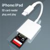 Compatible Apple Lightning/Android Type-C SD Card Reader for Mobile, iPad, and Camera