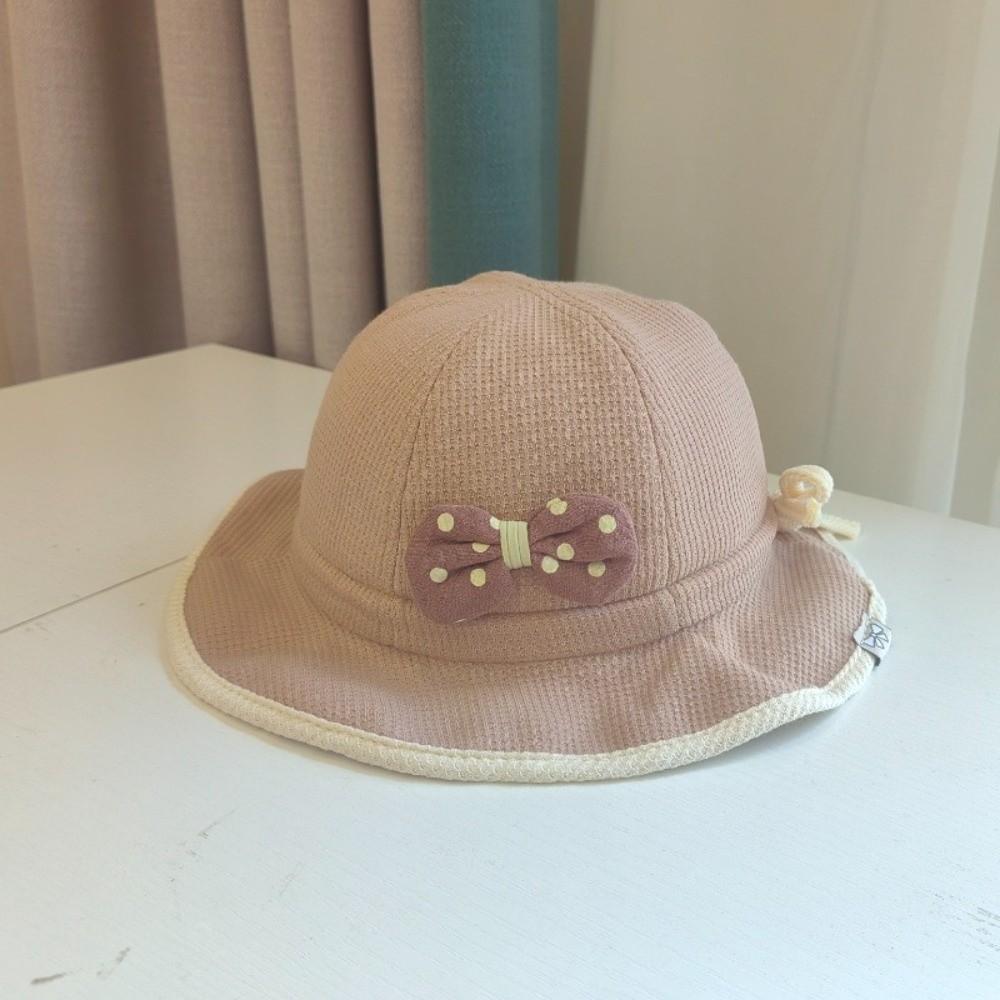 Ruffle Bows Fisherman Hat Breathable Baby Sun Visor Hat Fashion Baby Bucket Hat  Outdoor
