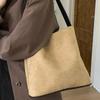 Koreanische Version Nische ins Wildleder Retro Leopardenmuster Bucket Bag 2025 Herbst neu minimalistisch Maillard Umhängetasche