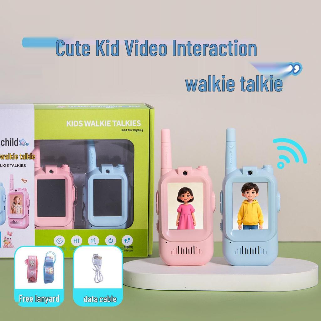 Kids' Wireless Video Intercom Toy - Rechargeable Gift for Boys & Girls