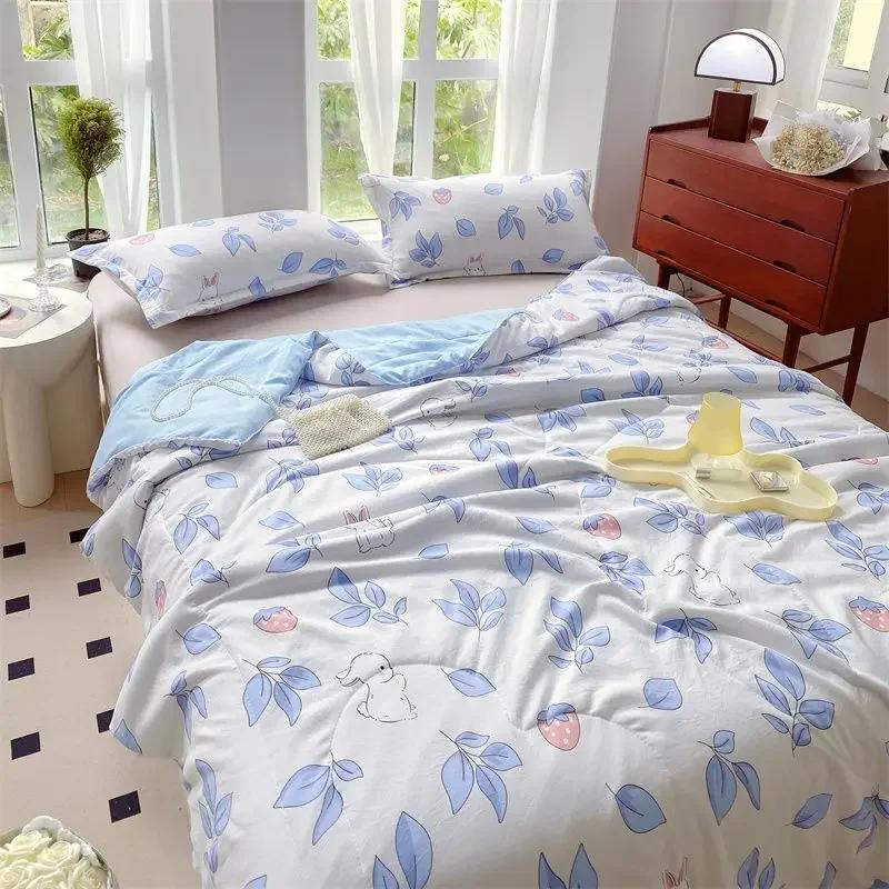 Smooth Air Conditioning Comfortable And Lightweight Summer Quilt Cover Set Soft Brushed Microfiber Duvet Cover Bedding Set