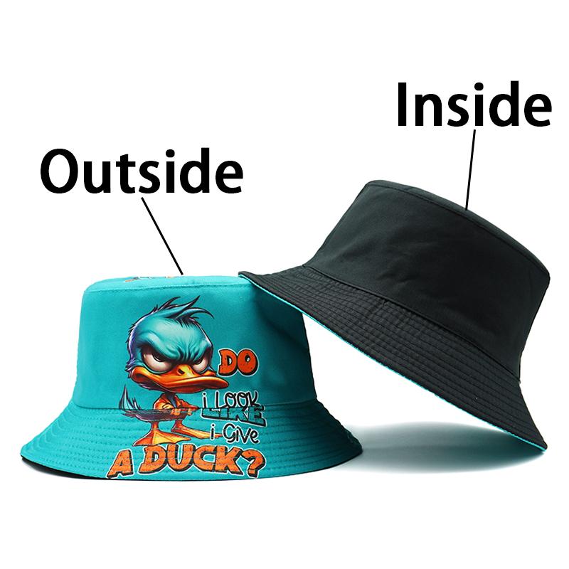 

Bocca Cartoon Duck Bucket Hat Printing Pattern FisherUnisex Hats Location Design Panama Cap Caps For Unisex And Women Outdoor Summer About 56-58cm