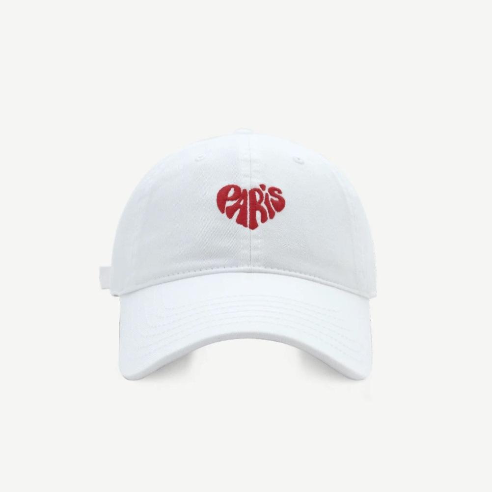 Koreanischer Stil Trendige Marke Reine Baumwolle Neues Lässiges und Personalisiertes Besticktes Weiches Oberteil Retro und Modische Baseballkappe für Damen