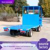 Electric Four-Wheel Flatbed Truck for Warehouse and Logistics